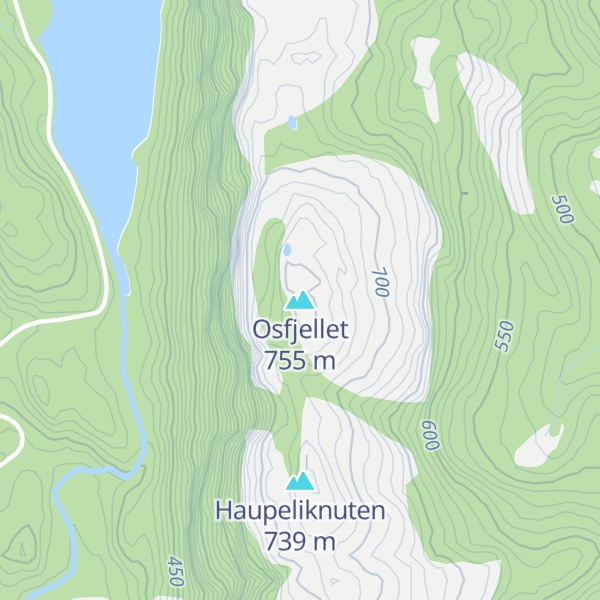 Map of Osfjellet