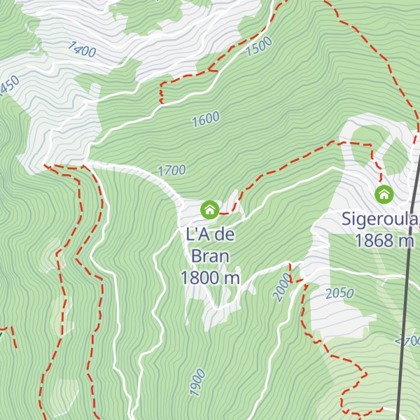 Map of L'A de Bran