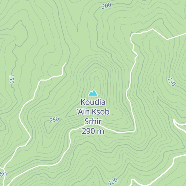 Map of Koudia ’Aïn Ksob Srhir