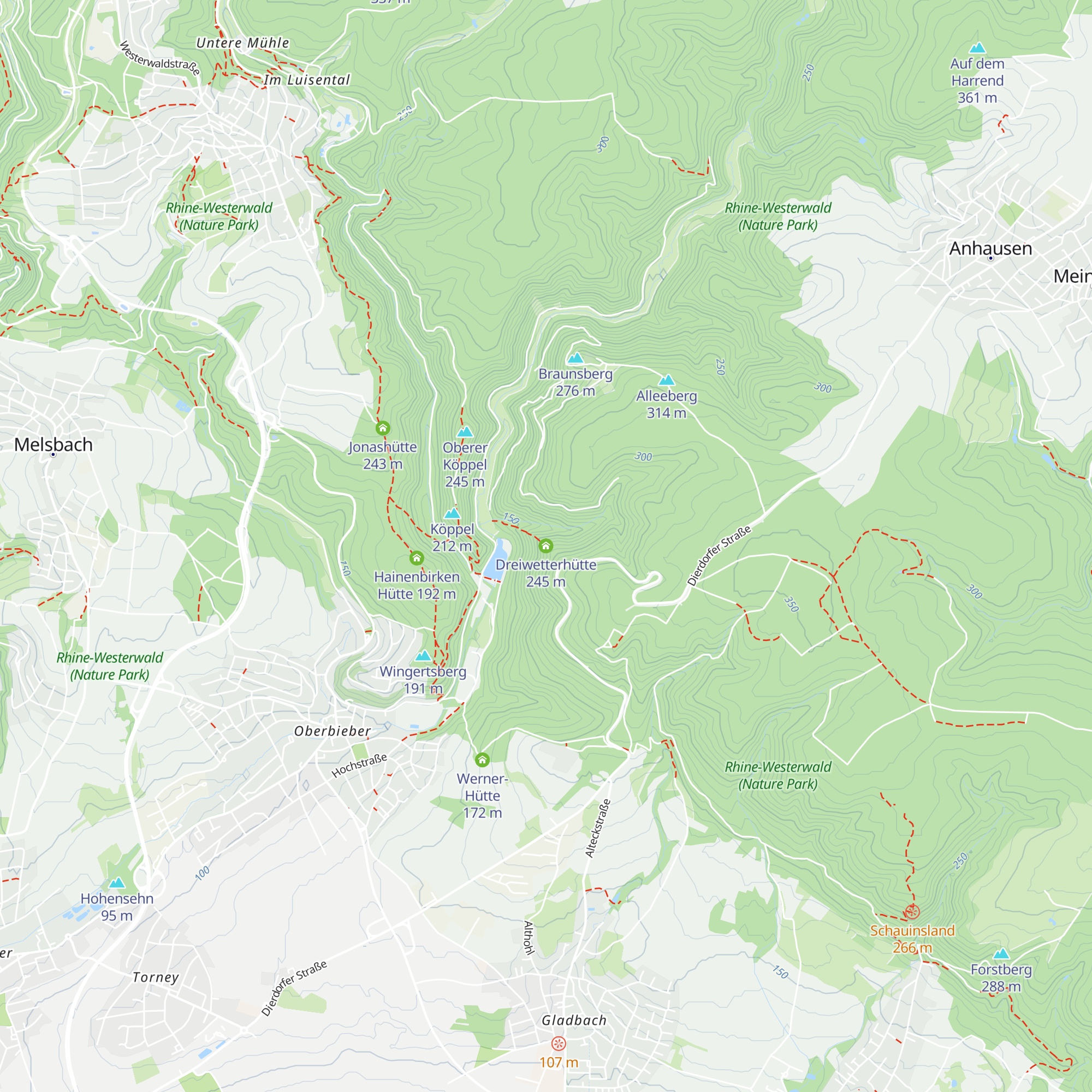 Dreiwetterhütte map