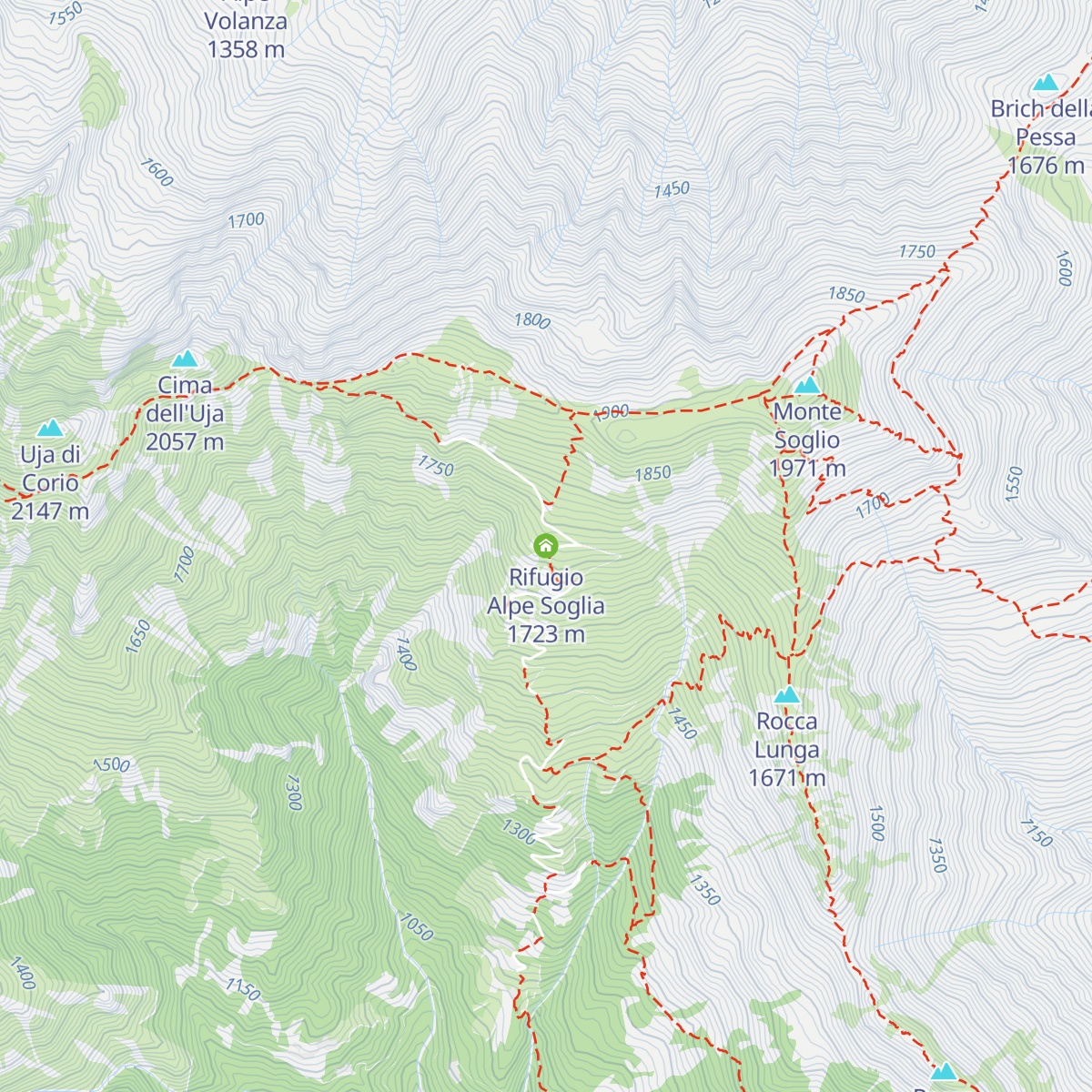Rifugio Alpe Soglia map