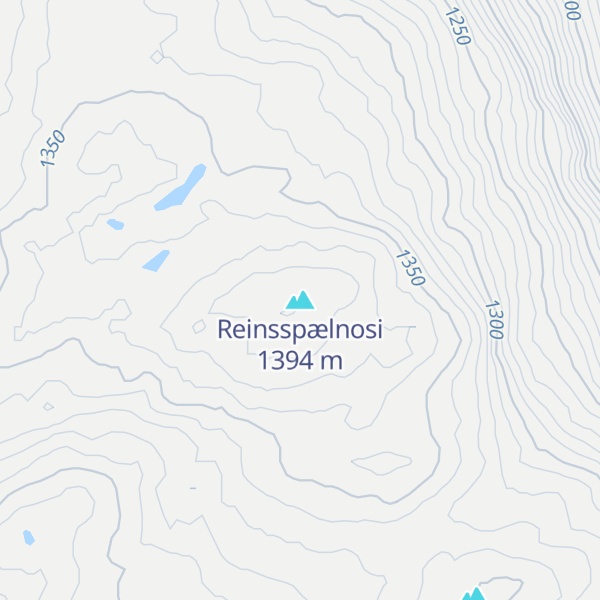 Map of Reinsspælnosi