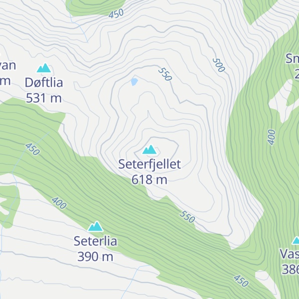 Map of Seterfjellet