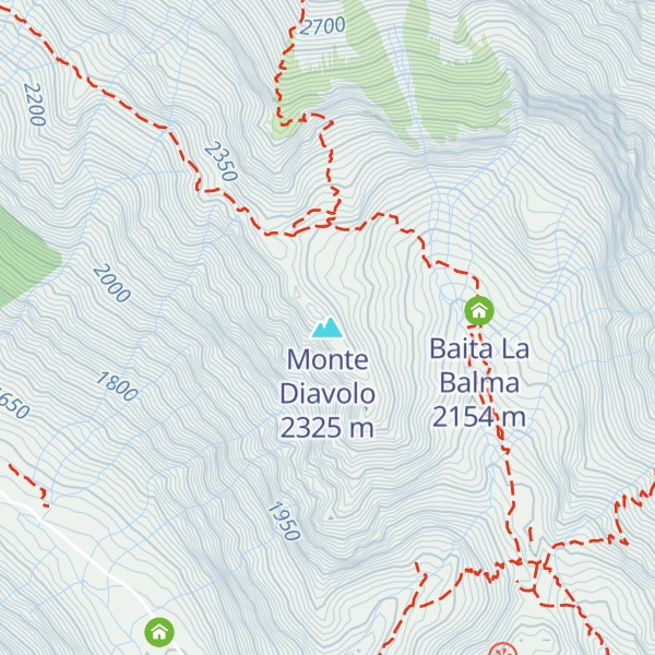 Map of Monte Diavolo