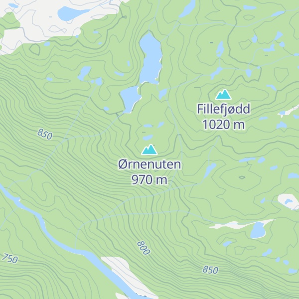 Map of Ørnenuten