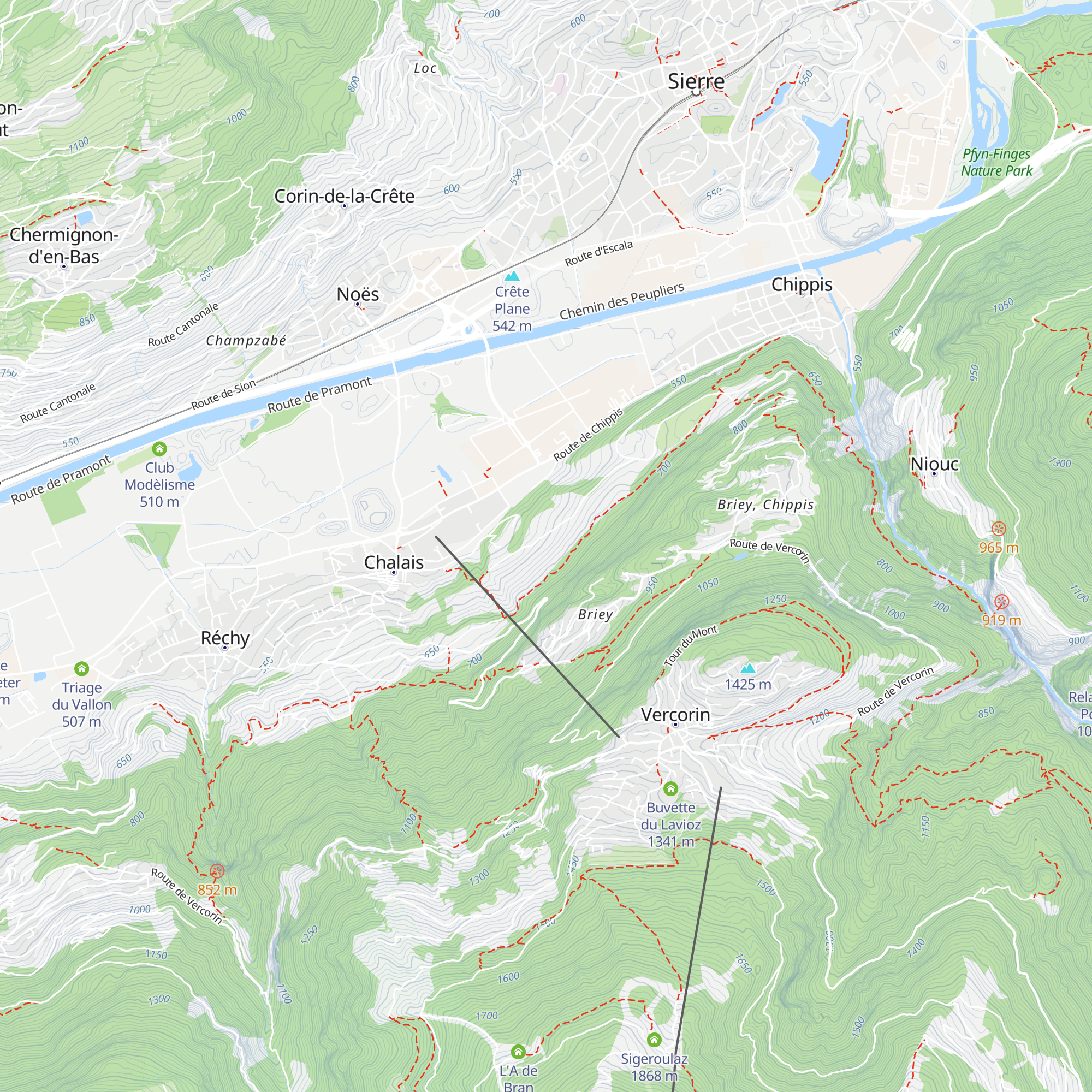 L'Arche des Crétillons map