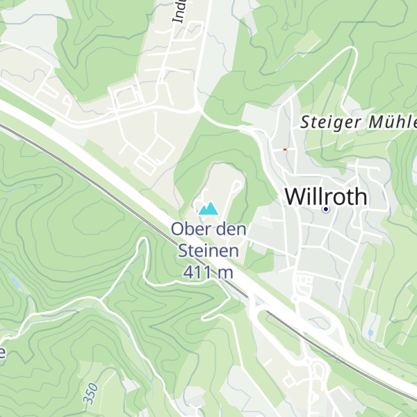 Map of Ober den Steinen
