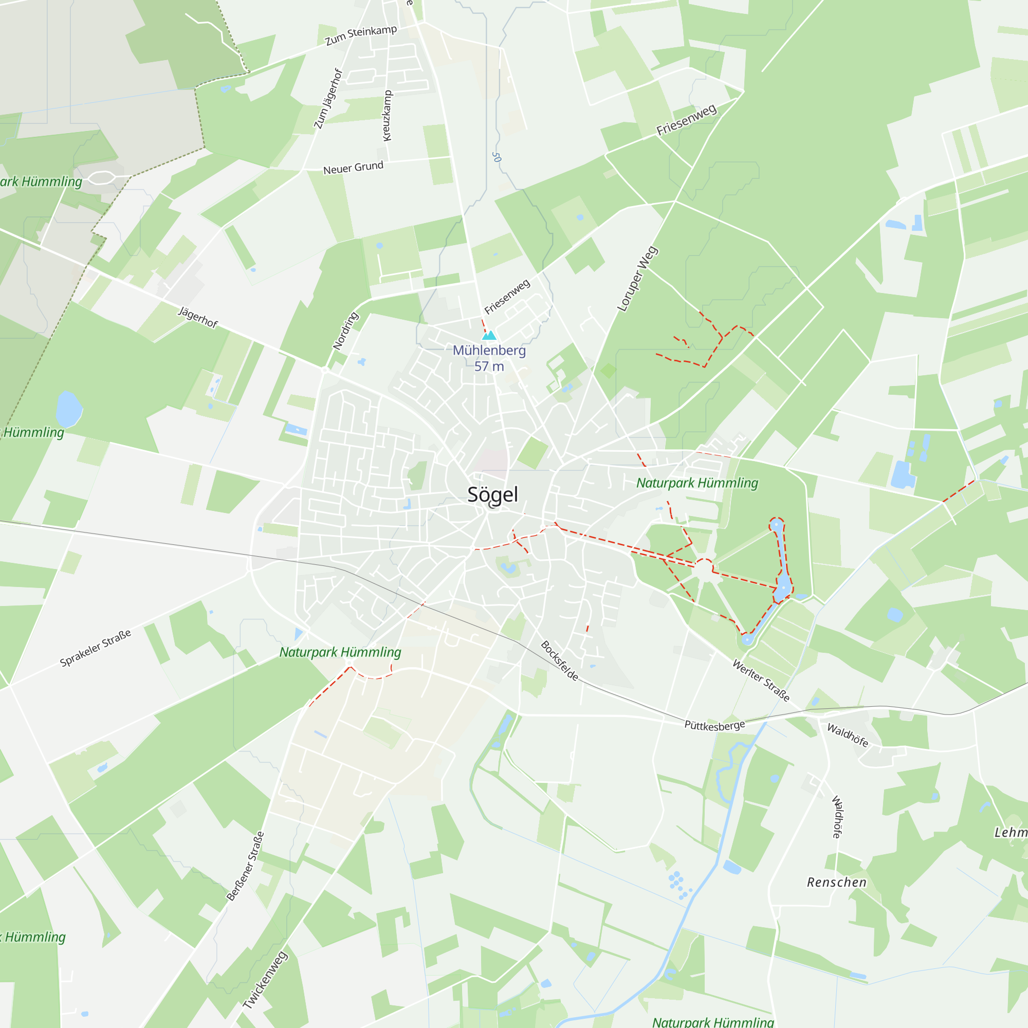 Tourist-Information Sögel map