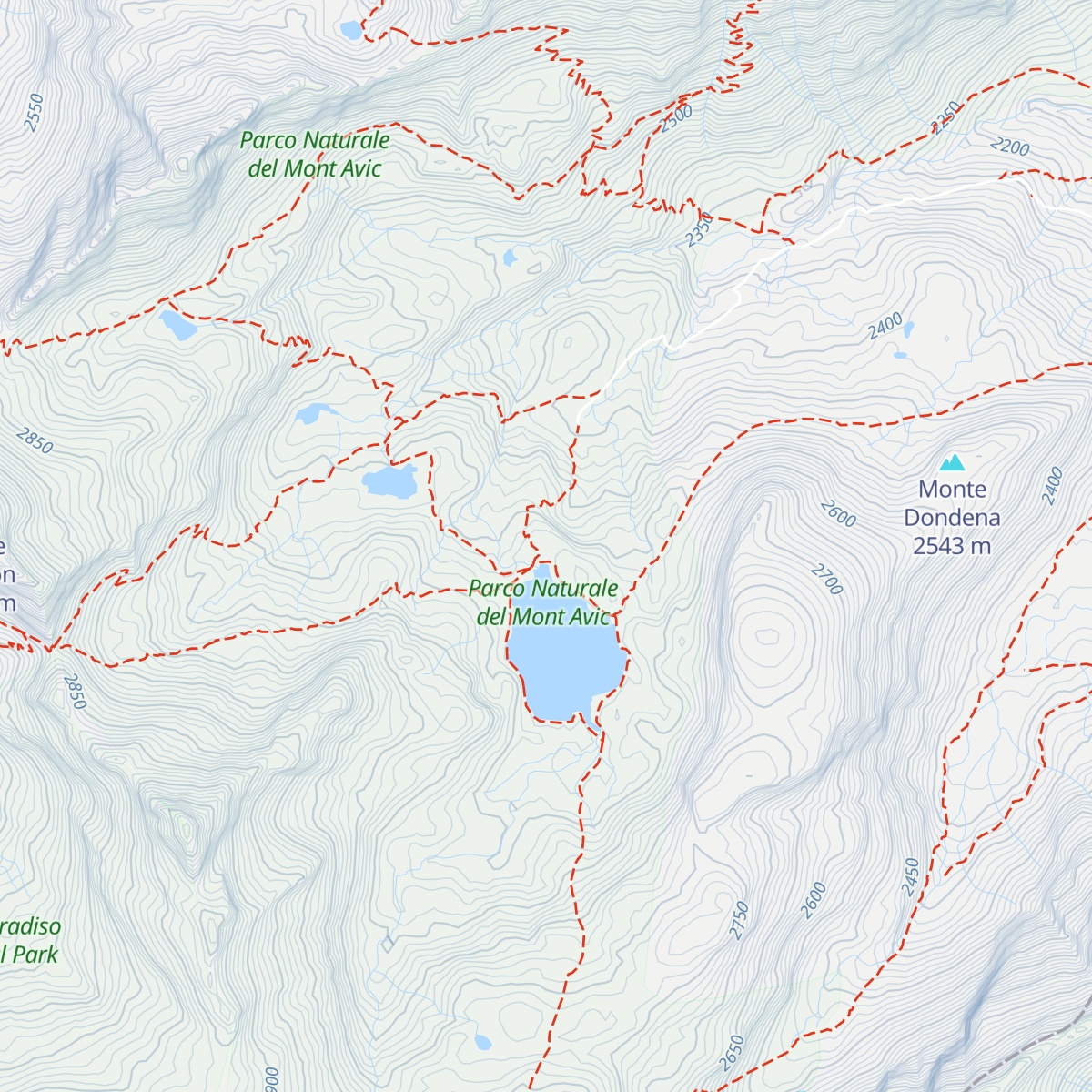 Rifugio del Misérin map