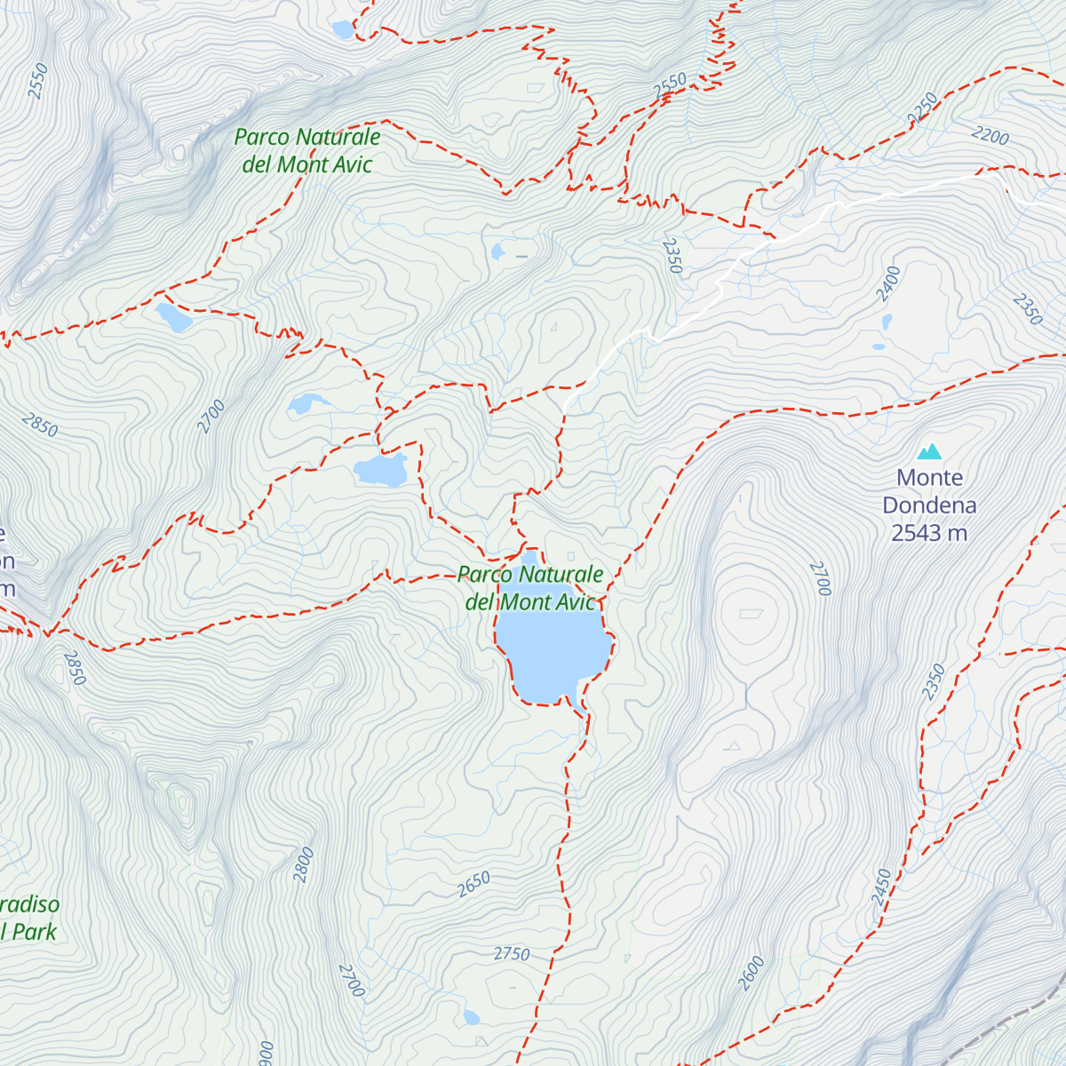 Rifugio del Misérin map