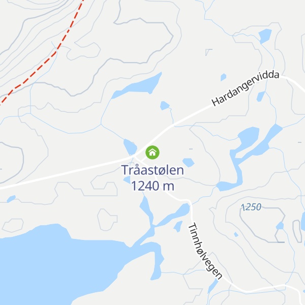 Map of Tråastølen