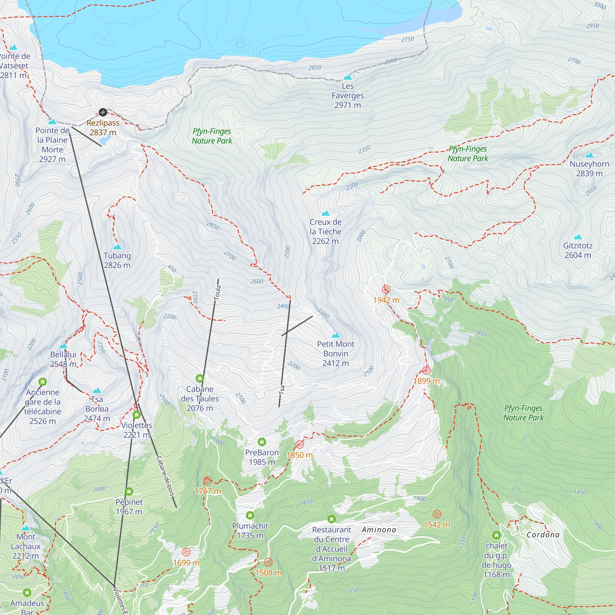 La Vache Noire map