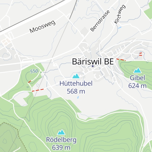 Map of Hüttehubel