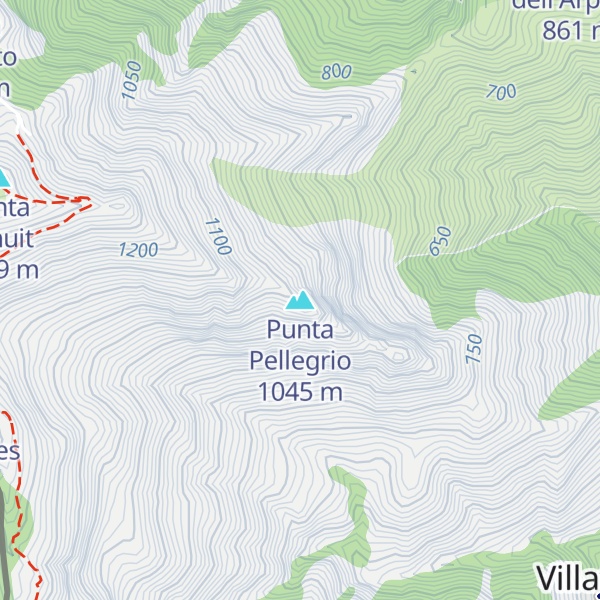 Map of Punta Pellegrio
