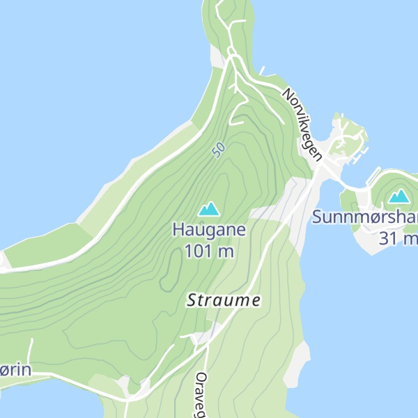 Map of Haugane