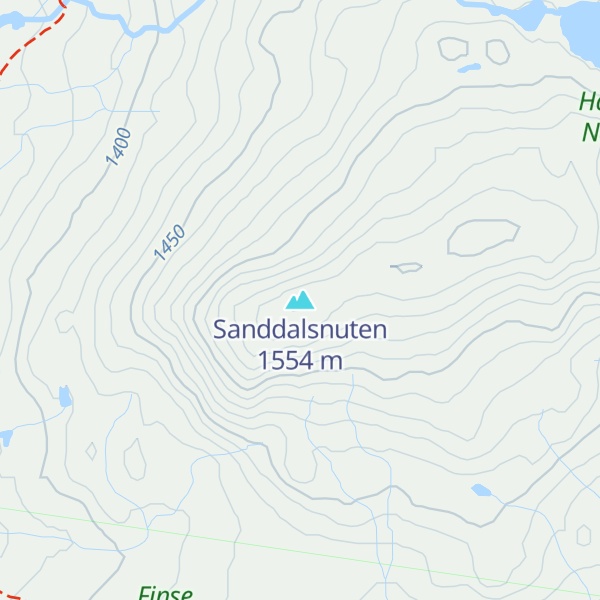 Map of Sanddalsnuten