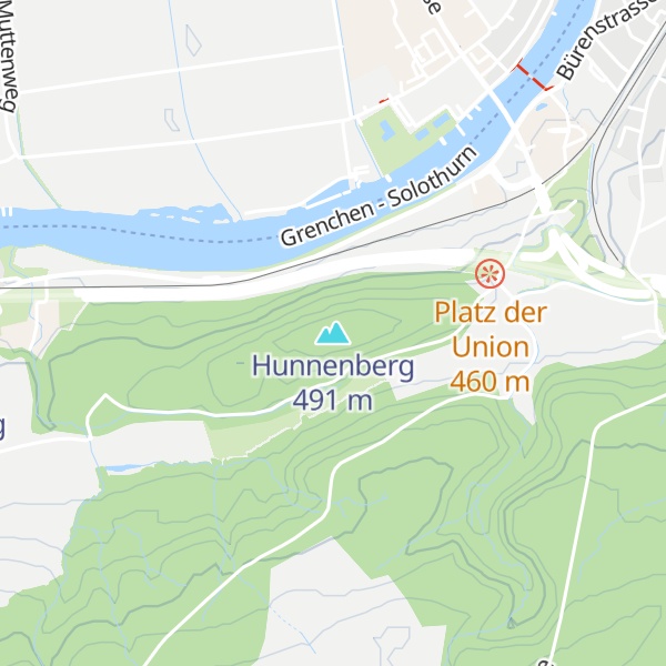 Map of Hunnenberg