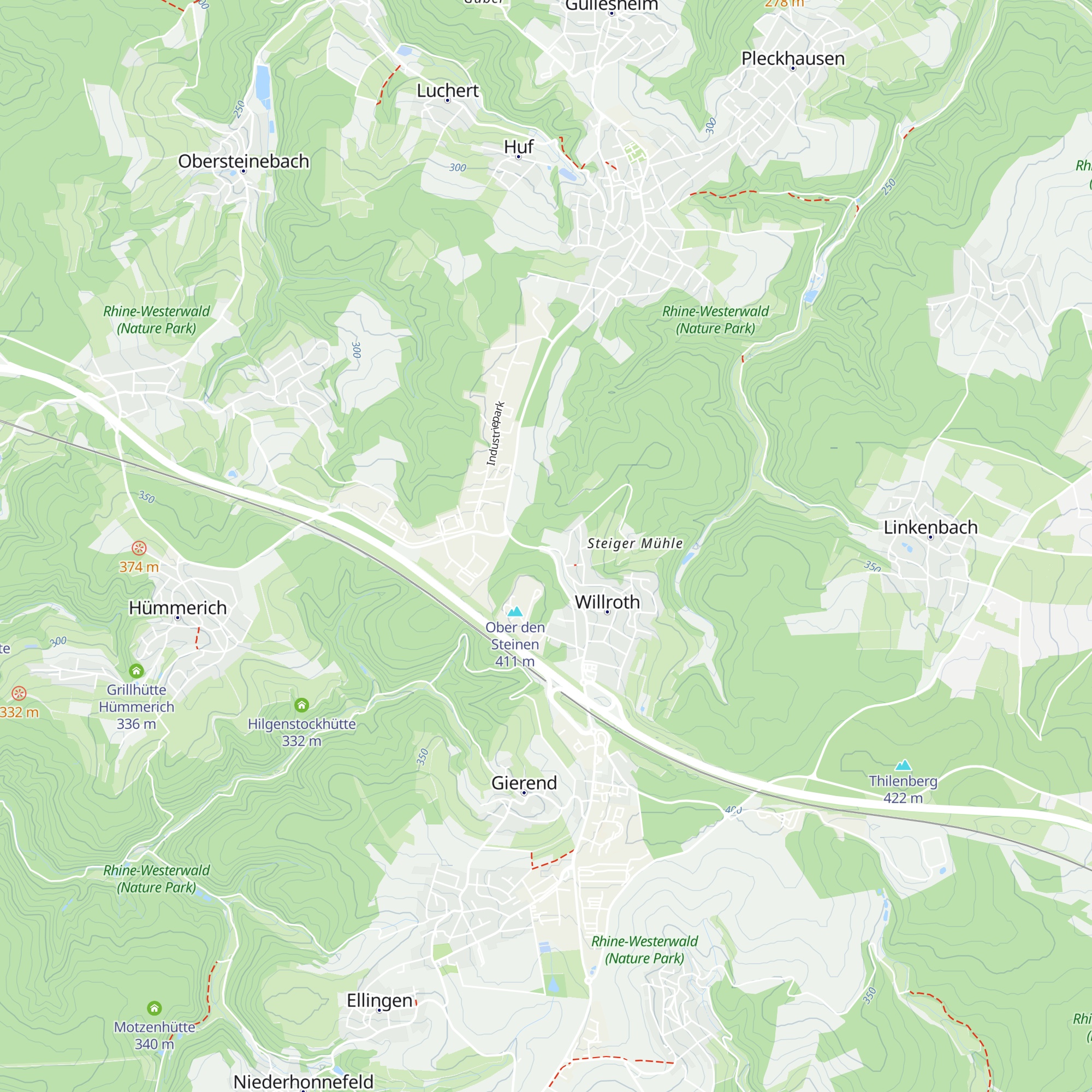 Willrother Alm map