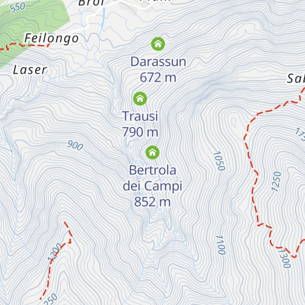 Map of Bertrola dei Campi