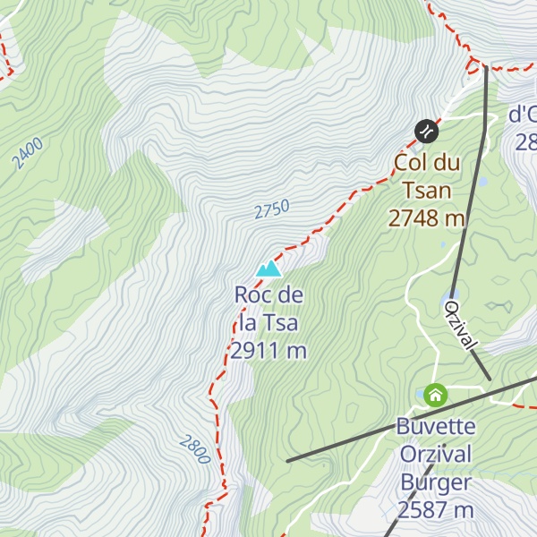 Map of Roc de la Tsa