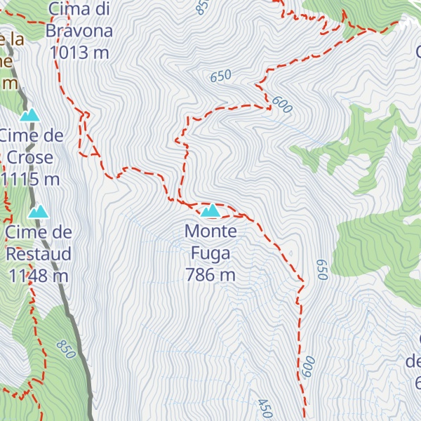 Map of Monte Fuga