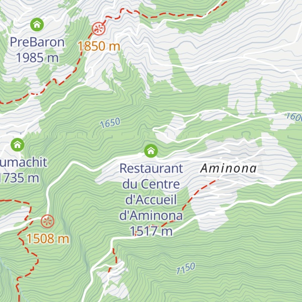 Map of Restaurant du Centre d'Accueil d'Aminona