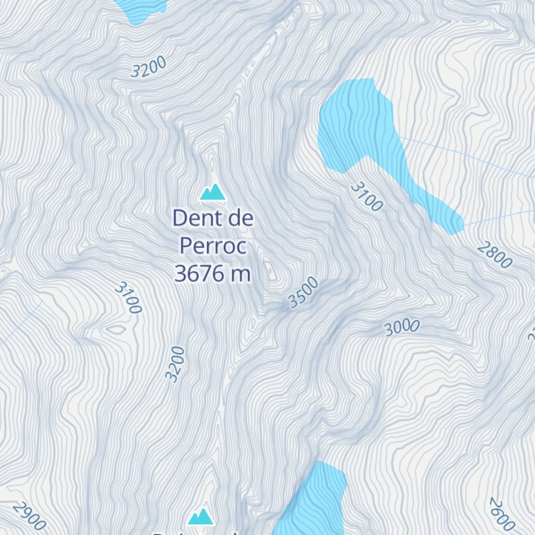 Map of Pointe des Genevois