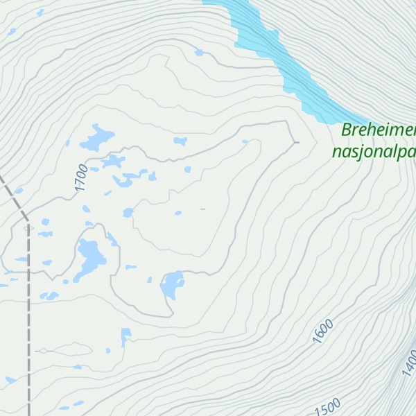 Map of Sprangdalseggi