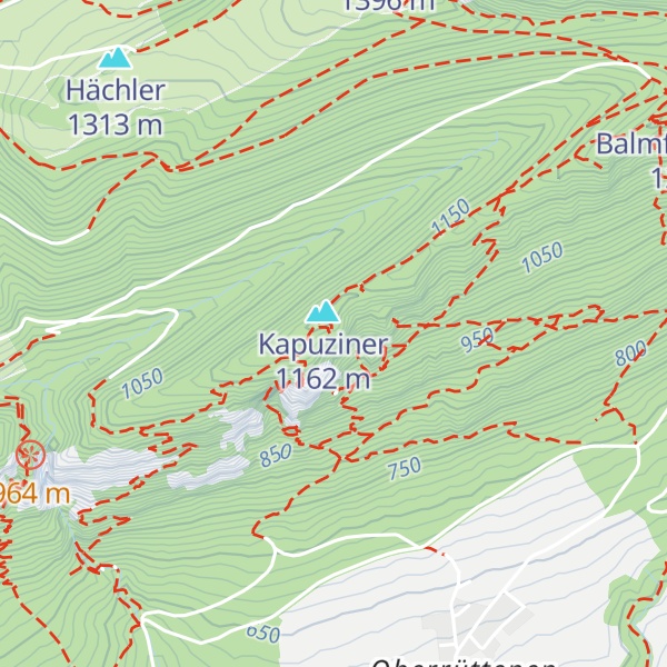 Map of "EDRIOR" (Ruetsch-Hütte)