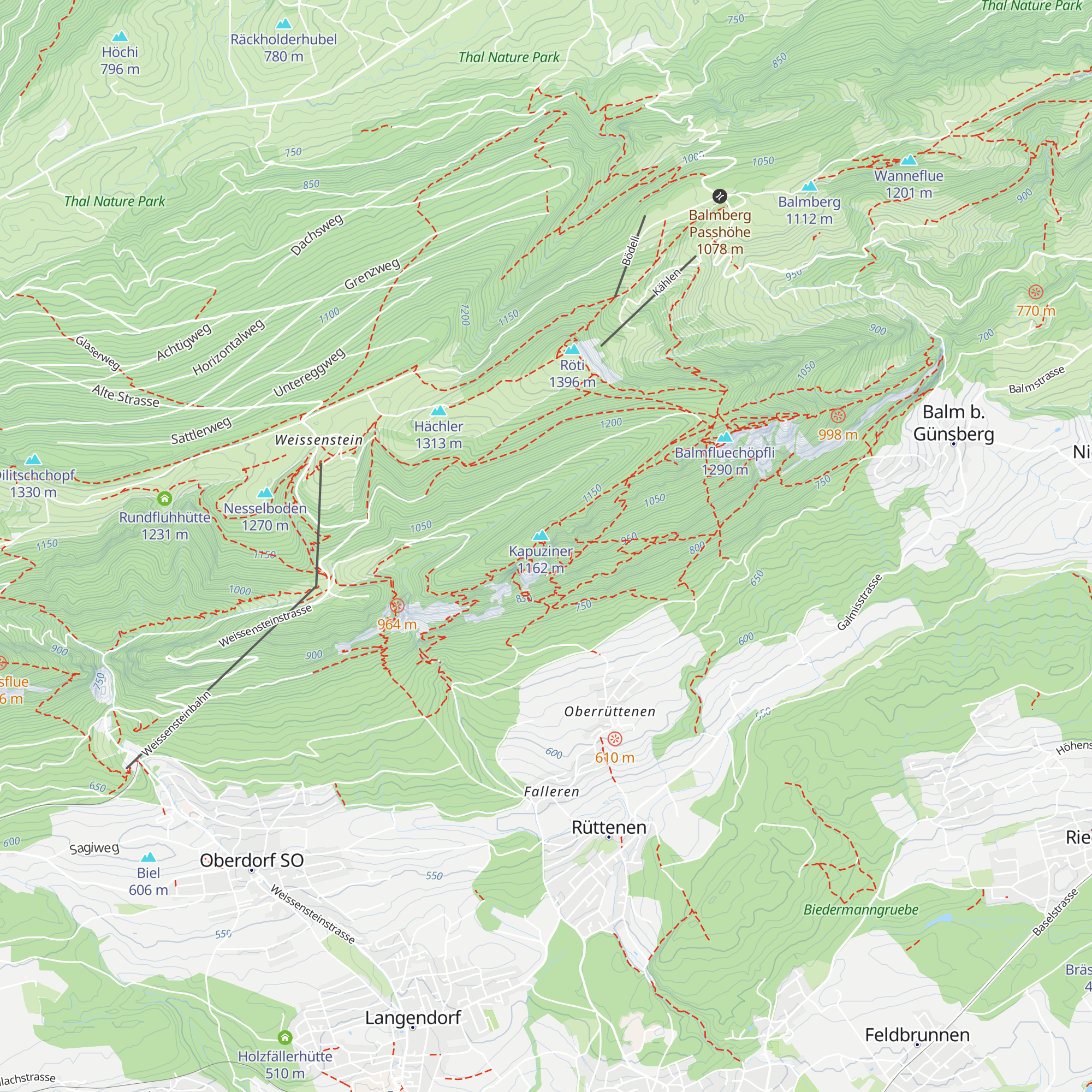 "EDRIOR" (Ruetsch-Hütte) map