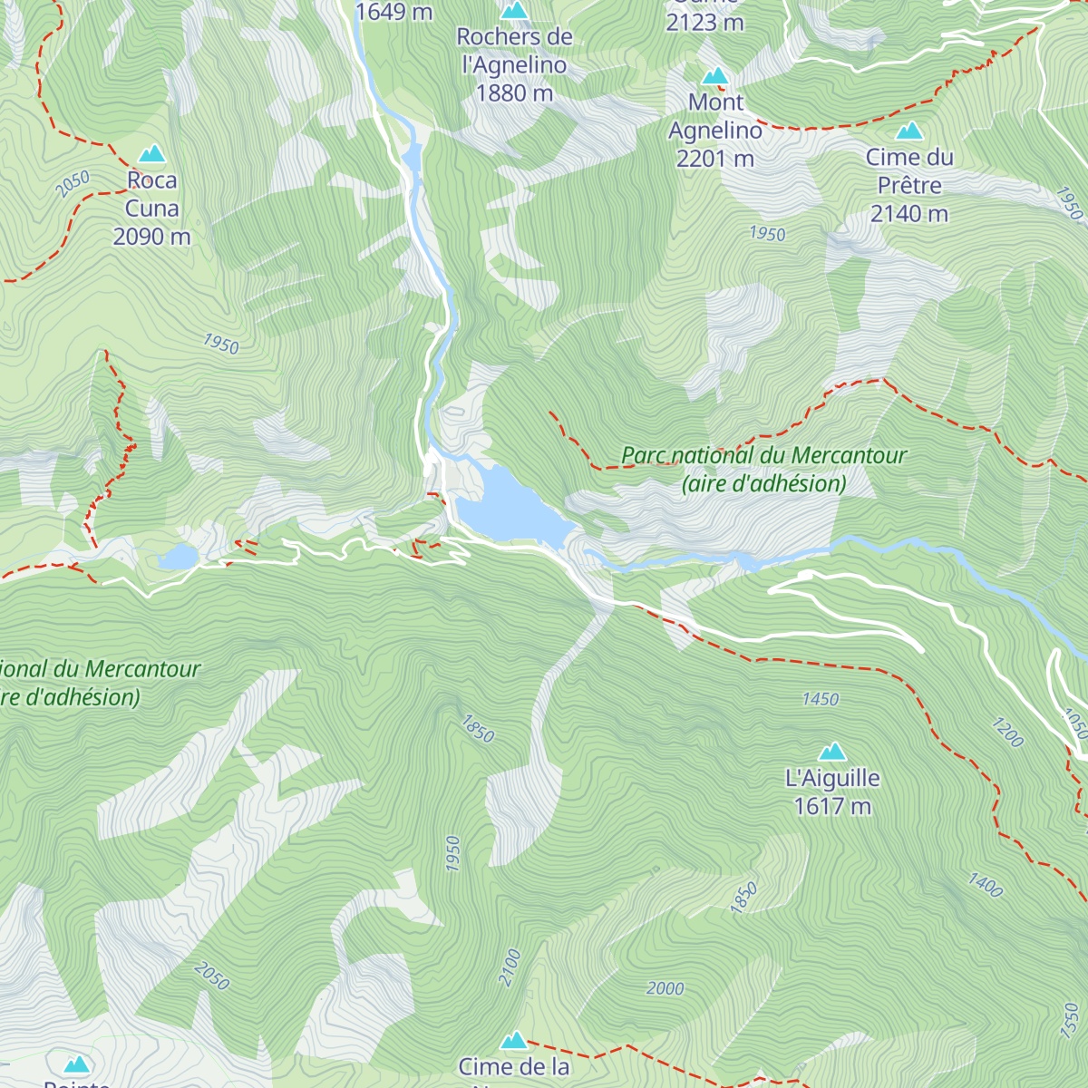 Barrage des Mesches map