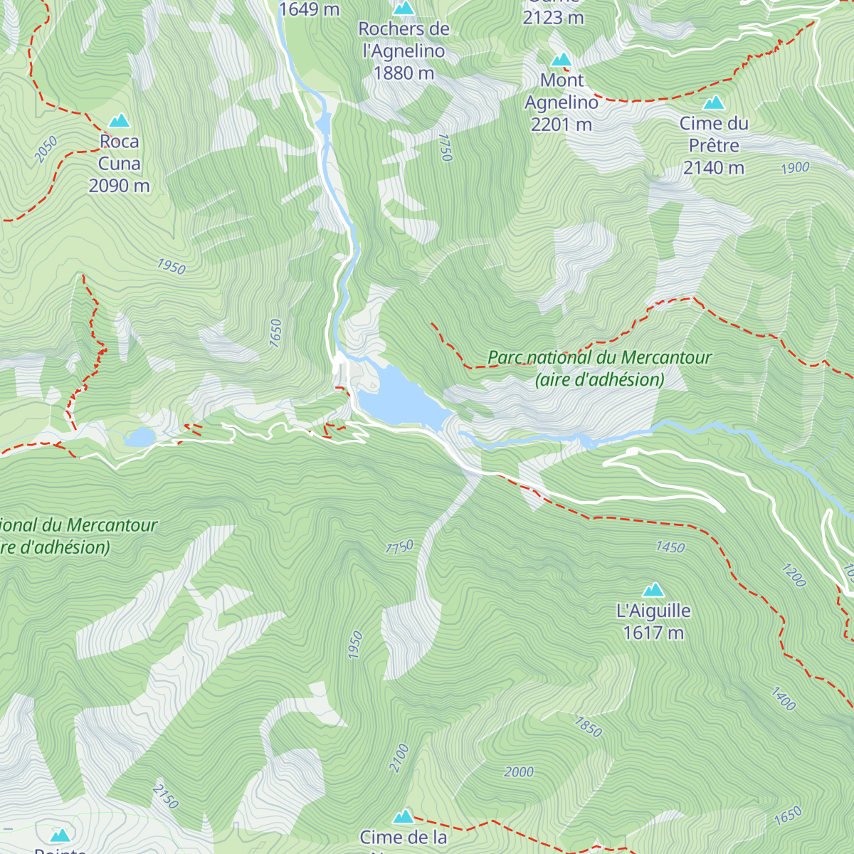 Barrage des Mesches map