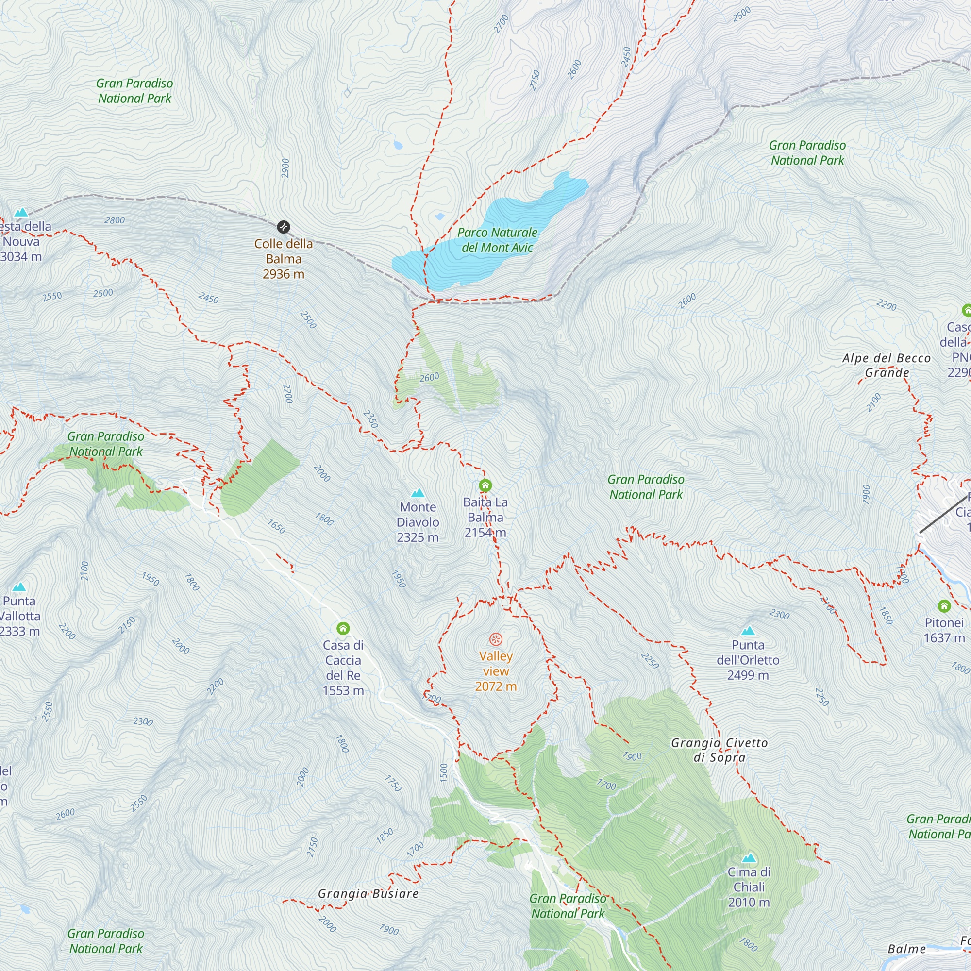 Baita La Balma map