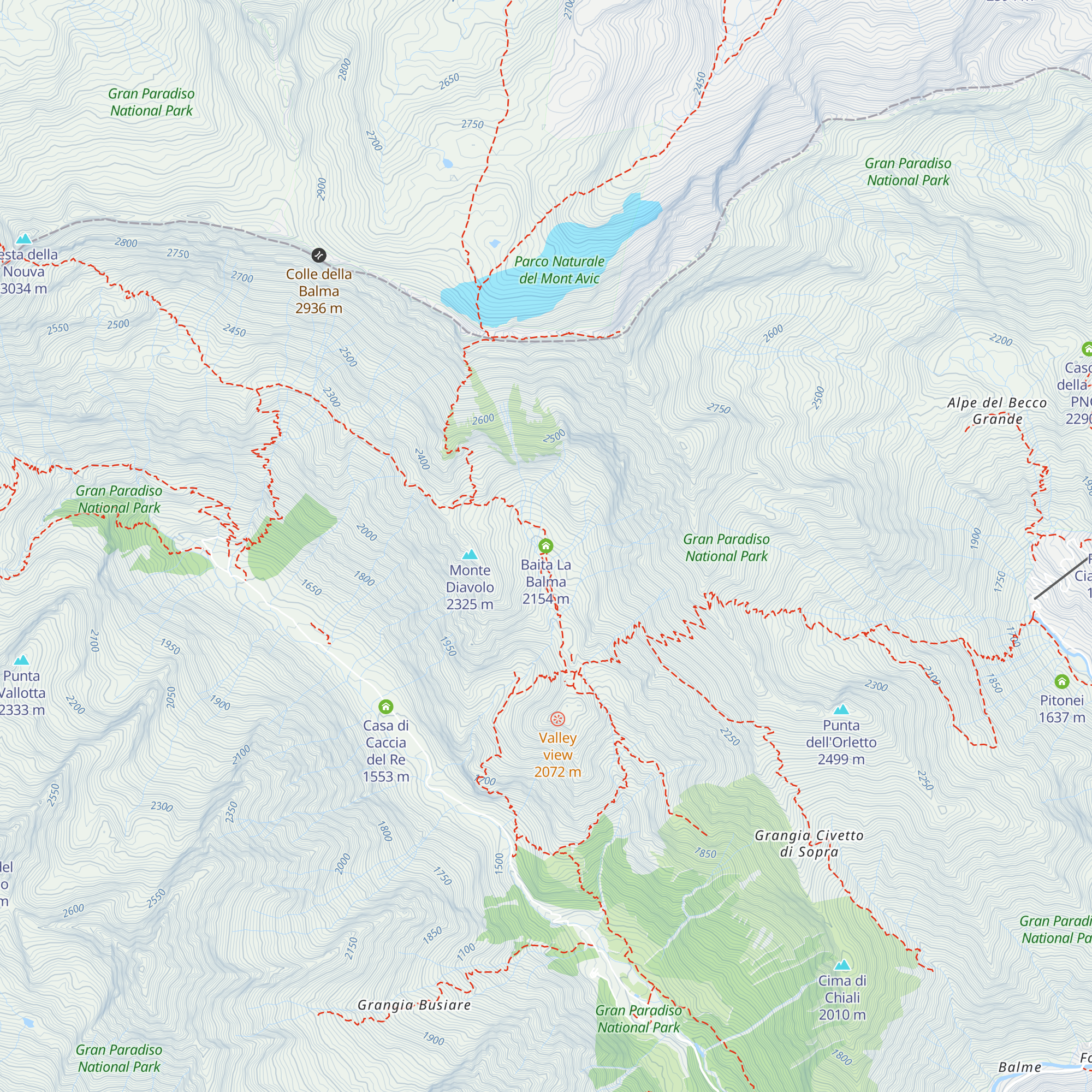 Baita La Balma map