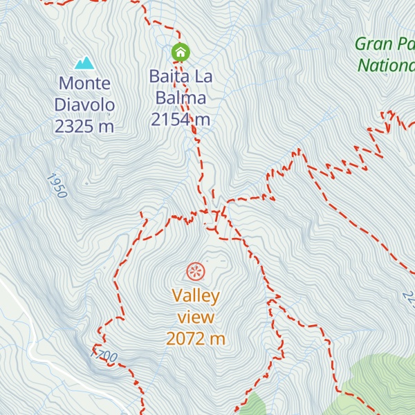 Map of Rifugio Bausano (Rif. San Besso)