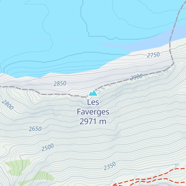 Map of Les Faverges