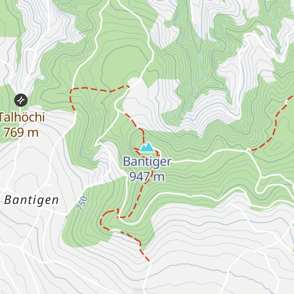 Map of Bantiger
