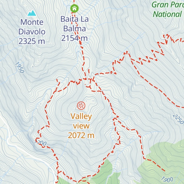 Map of Alpe Fanton di Sopra