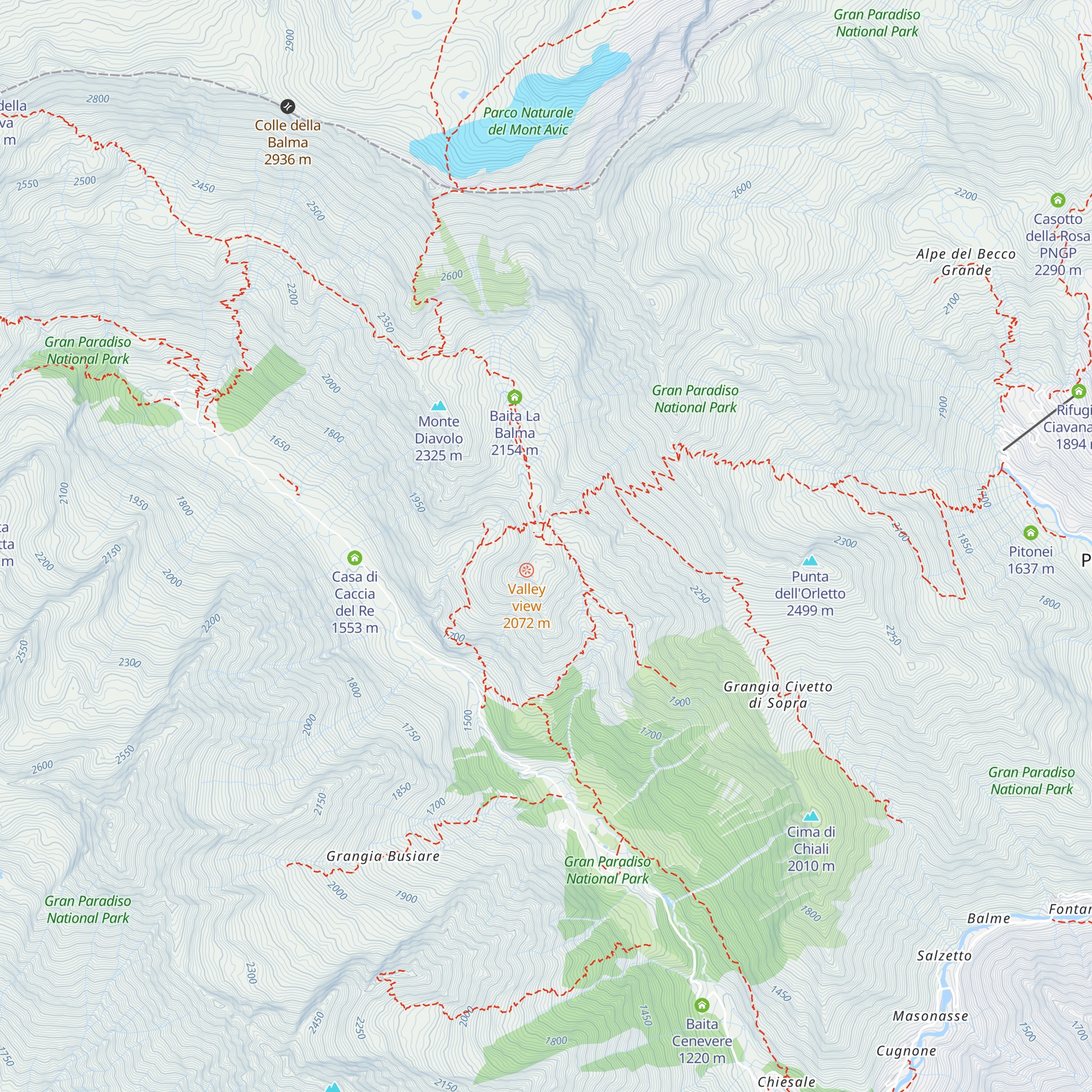 Alpe Fanton di Sopra map