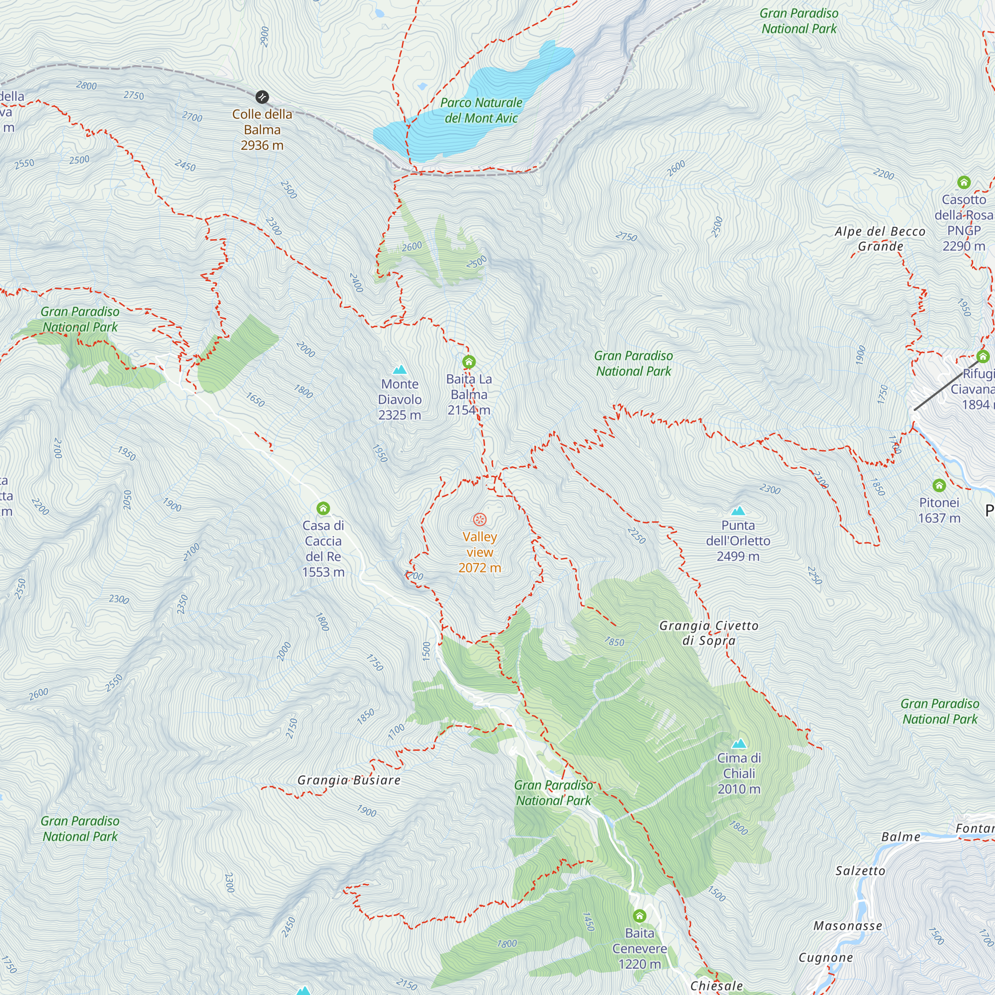 Alpe Fanton di Sopra map