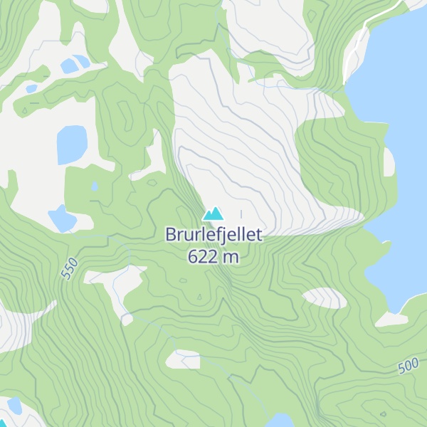 Map of Brurlefjellet