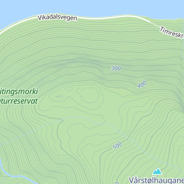 Map of Hyttehaugane