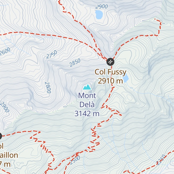 Map of Mont Delà