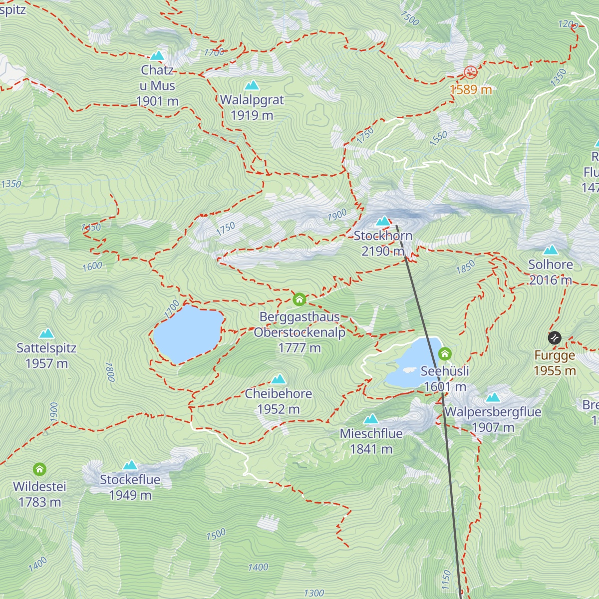 Berggasthaus Oberstockenalp map