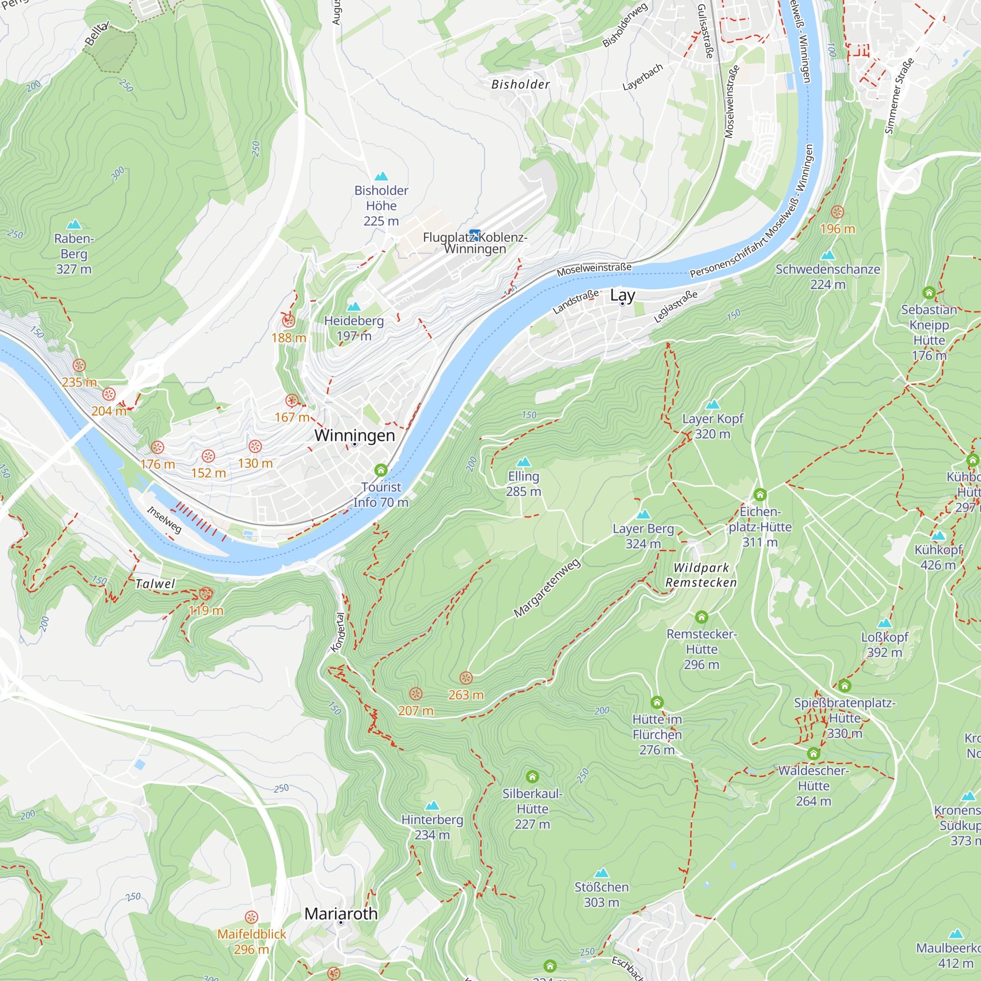 Layer Hütte map
