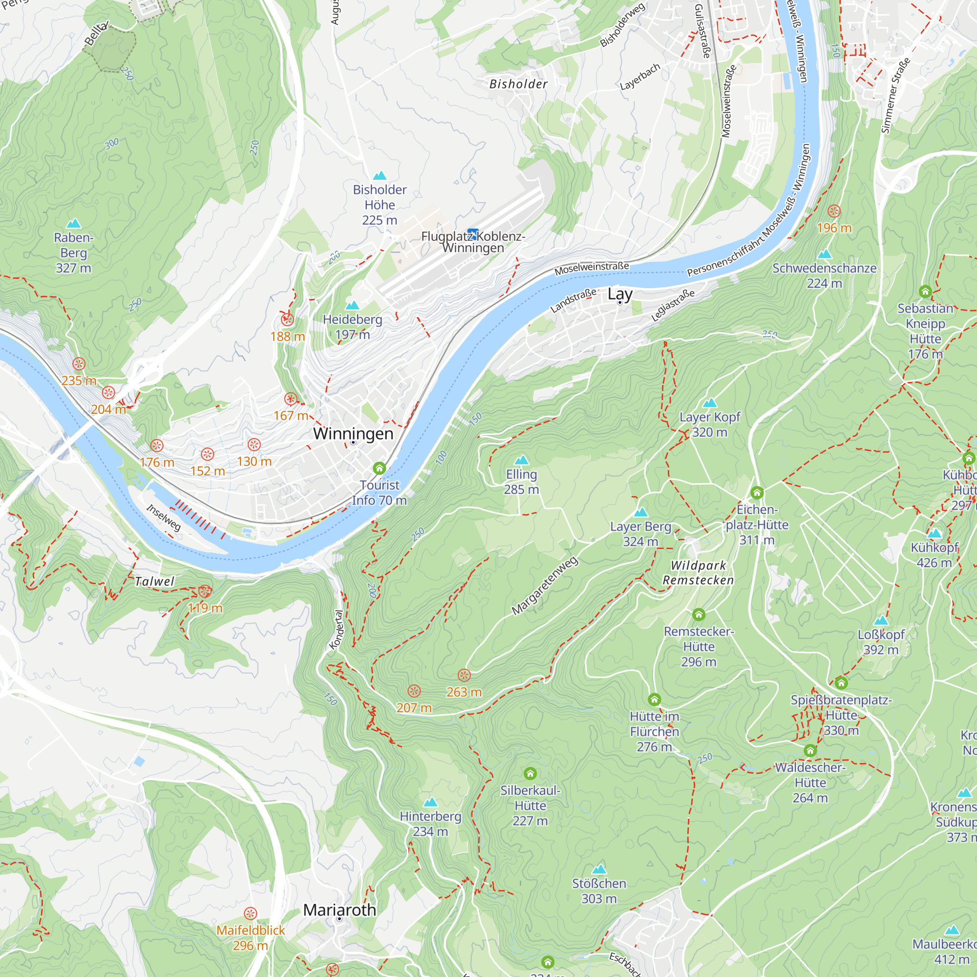 Layer Hütte map