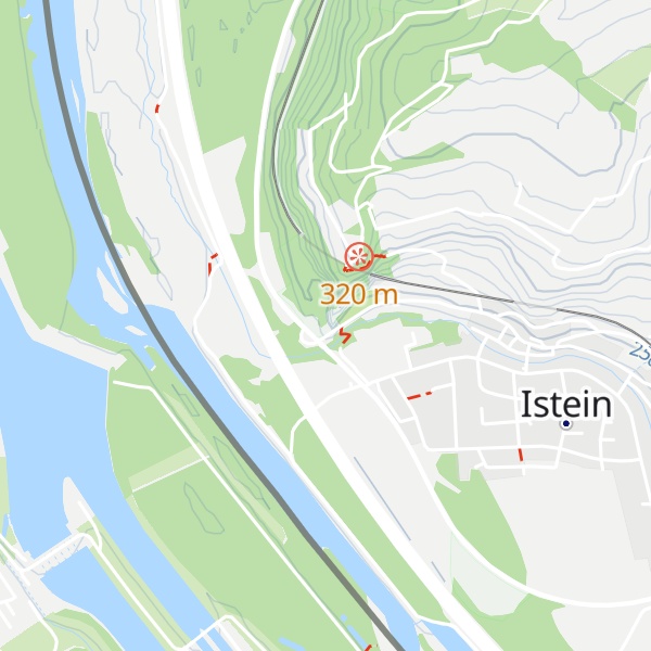 Map of Isteiner Klotz
