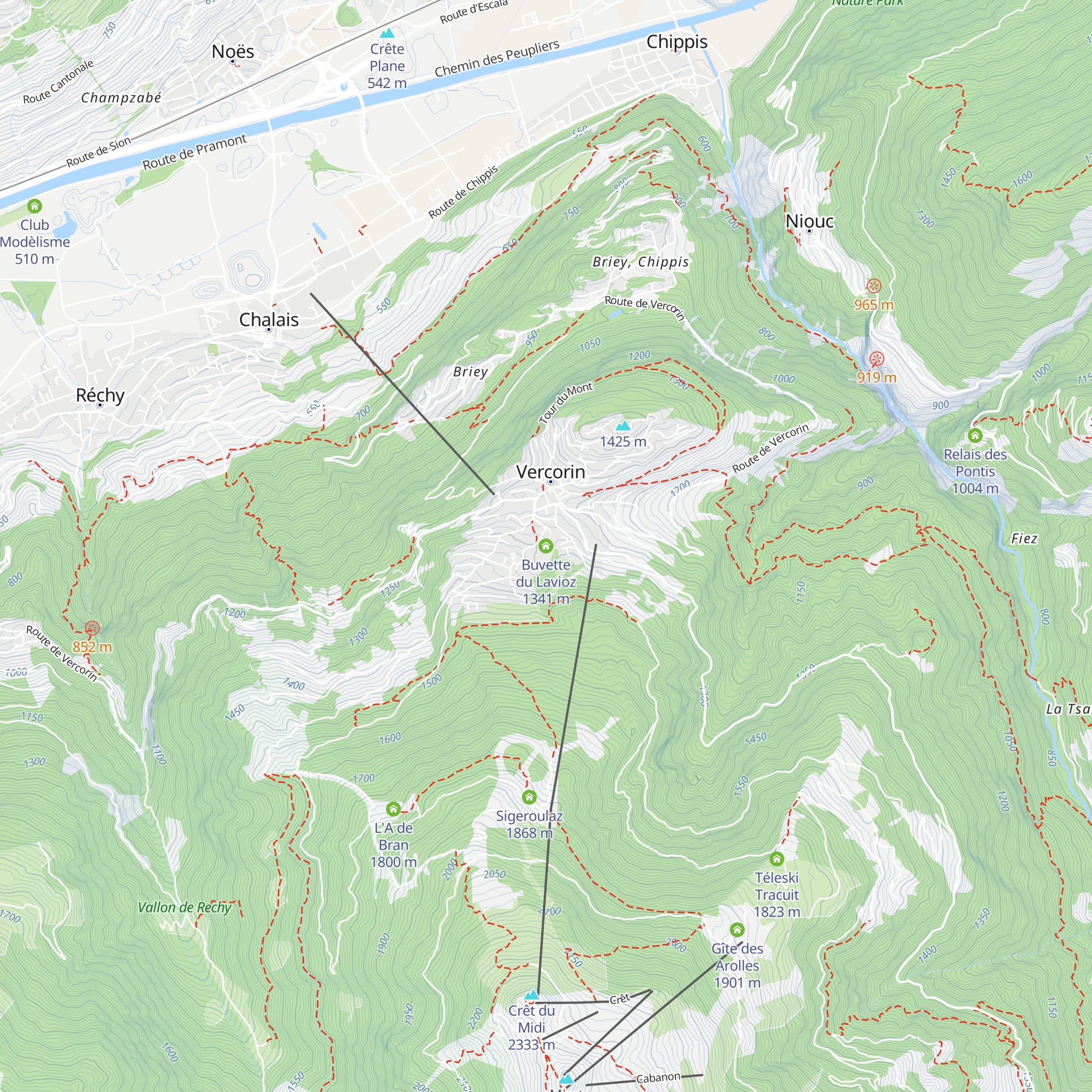 Buvette du Lavioz map