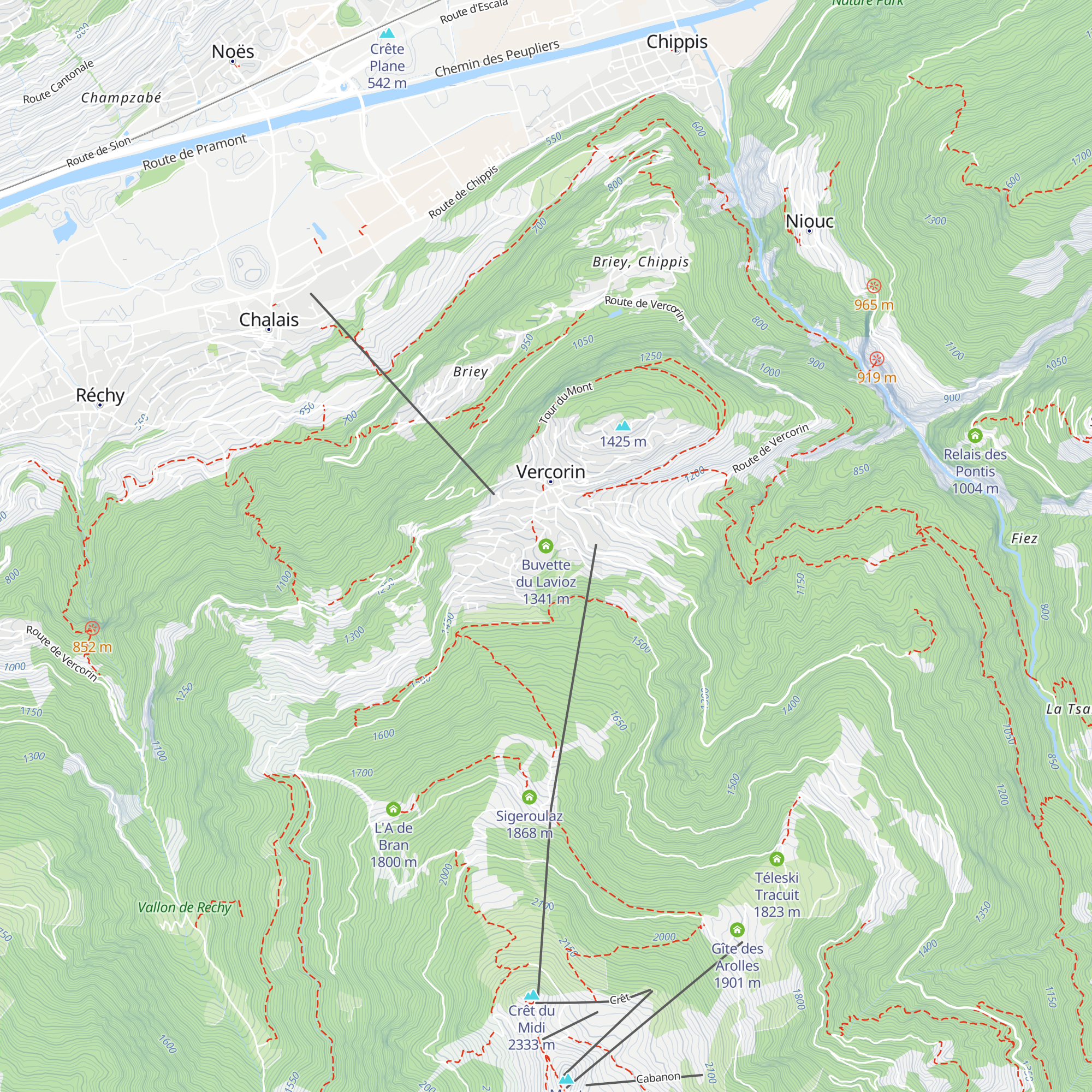 Buvette du Lavioz map