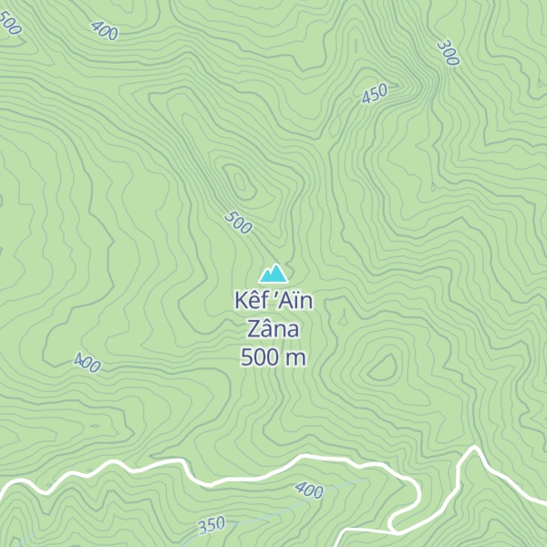 Map of Kêf ’Aïn Zâna